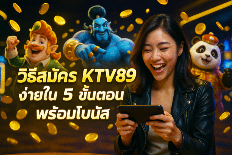 วิธีสมัคร KTV89 ง่ายใน 5 ขั้นตอน พร้อมโบนัส
